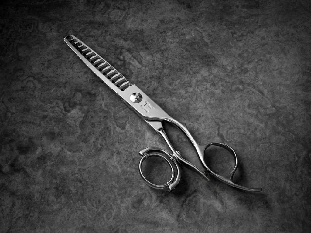 HH313T Hanashi Aru Swivel - 14 Teeth - Deep Texture Hair Shears - Screw-in Bumper