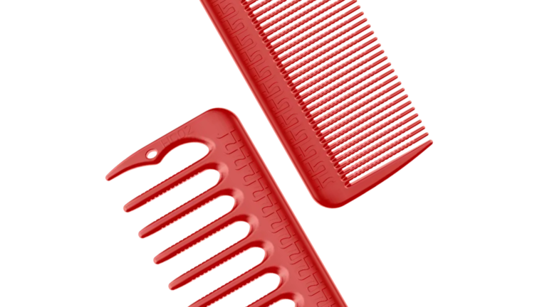 Hanzo Wide Tooth Standard Cutting Comb – Red