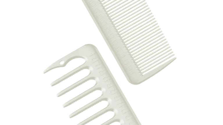 Hanzo Wide Tooth Standard Cutting Comb – White