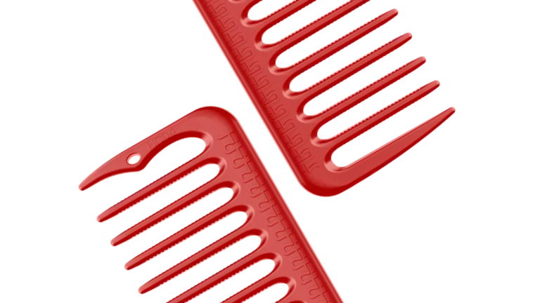 Hanzo Large Wide Tooth Cutting Comb – Red