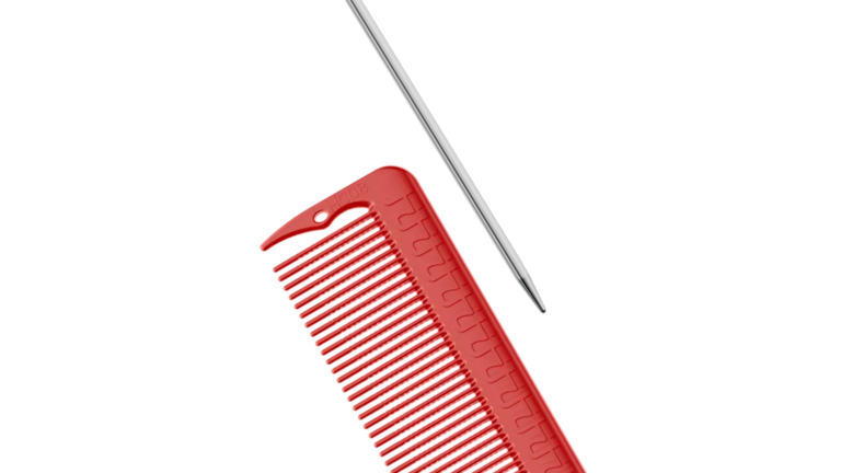 Hanzo Fine Tooth Tail Comb – Red