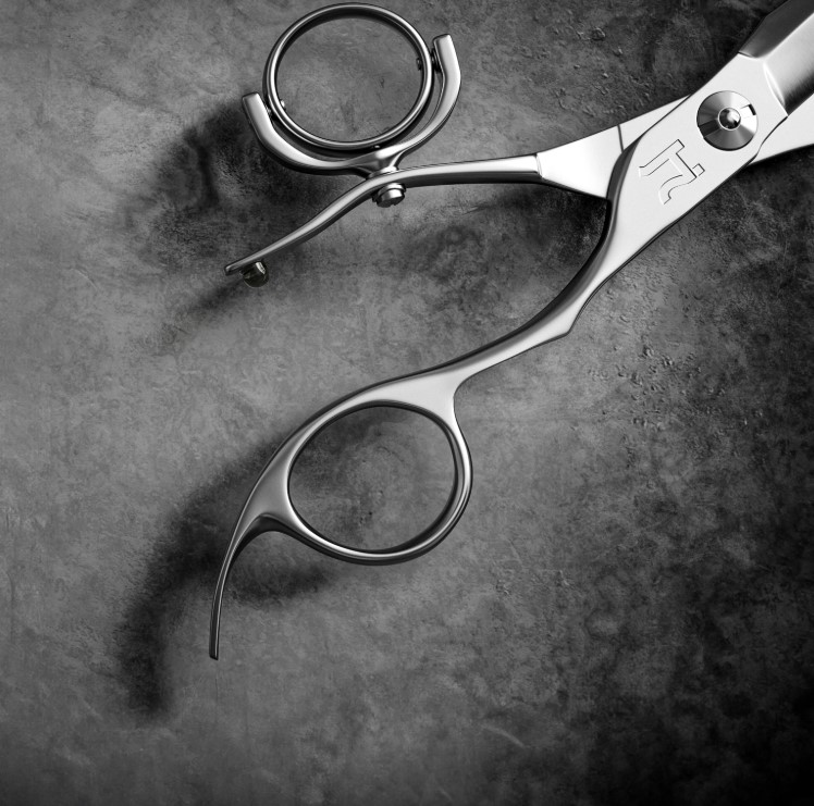 hanzo ergonomic swivel shears for professional hairstylists