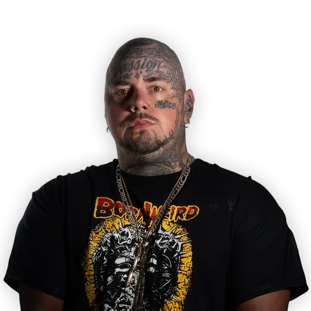 Portrait of Justin Sweat, Hanzo artist